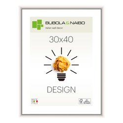 Cornice legno (30x40cm) DESIGN FRANK Bianco lucido 12 BI 11