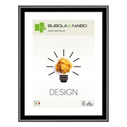 Cornice legno (15x20cm) DESIGN FRANK Nero lucido 12 NE 05