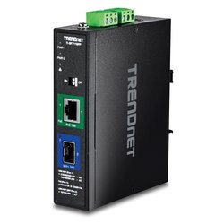 Modulo POE INDUSTRIAL Media Converter PoE++ Black TI BF711SFP