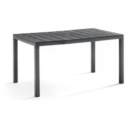 Tavolo da esterno polipropilene KING Fisso Antracite (146x86x74cm) 440 4
