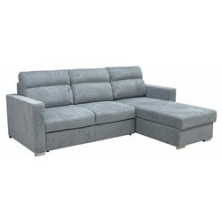 KENDALL Divano con carrello 3 posti penisola reversibile Aragon 93 Grigio