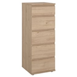 NOVA Cassettiera 5 Cassetti Jackson hickory (40cm) Mobile KIT