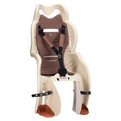 Seggiolino bici posteriore per portapacchi max 22 Kg SANBAS P Beige e Marrone