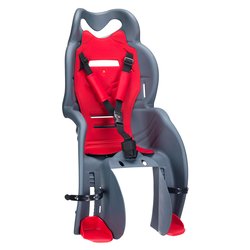 Seggiolino bici posteriore per portapacchi max 22 Kg SANBAS P Antracite e Rosso