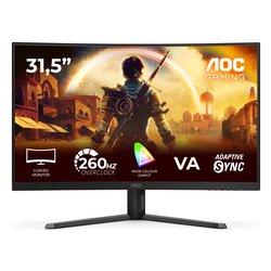 Monitor 31,5" ( LED 1920x1080 FULL HD 260Hz ) Curvo Black C32G42ZE