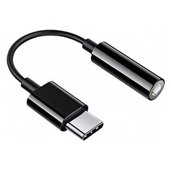 Adattatore audio USB C a Mini  Jack 3,5mm Black HHEADA DC