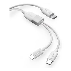 Cavo USB C SPLITTER Y 60W White 1,5m TECABLETCC2IN1