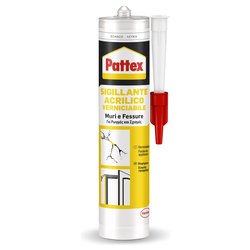 Silicone acrilico Muri e Fessure ( cartuccia 300 ml ) Bianco 2837082