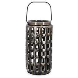 Porta candela 1p to grigio h30 DARREH 0184795