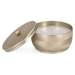 Candela con coperchio (16cm) CLAMP Oro 0184840