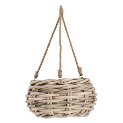 Porta vaso Cesta sosp. Yulia grigio d40x20h YULIA 0380967