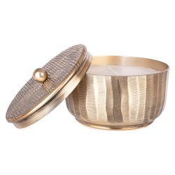 Candela con coperchio (14cm) REEL Oro 0187245