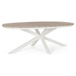 Tavolo da esterno alluminio ZELMAR Fisso Vapor (218x115x75cm) 0664099