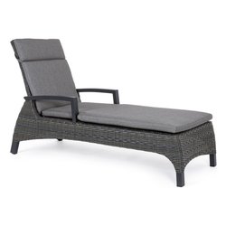 Lettino prendisole alluminio BRITTON Antracite 0663453
