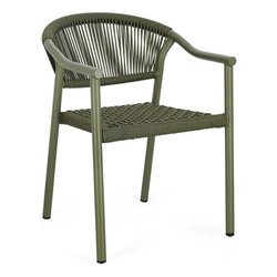 Sedia con braccioli alluminio, fibra sintetica CANARIAS Ivy 0665073