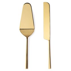 Set posate dessert 2 pz Inox HESTIA Oro lucido PVD 0555415
