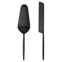 Set posate dessert 2 pz Inox BRONTE Nero satinato PVD 0555427