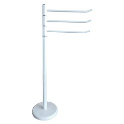 Piantana asciugamani a 3 bracci (22x87cm) Bianco 84333