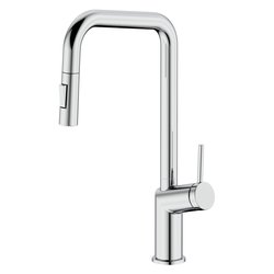 Miscelatore lavello doccetta estraibile bocca alta OREGON AQUASANIT Cromo SCARUB1511CR