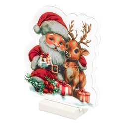 Babbo Natale luce fissa (17x1,3x22cm) (1pz) 63 luci - LED SMD Bianco caldo IP20 488328