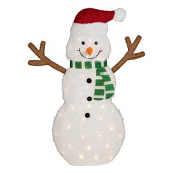 Pupazzo di neve luce fissa (79x21x107cm) (1pz) 50 luci - LED Bianco caldo IP44 494006