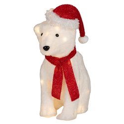 Orso luce fissa (33x23x43cm) (1pz) 25 luci - LED Bianco caldo IP44 494002