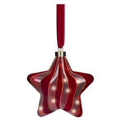 Stella luce fissa (20x6,5x20cm) (1pz) 15 luci - MICROLED Bianco caldo IP20 Red 489445
