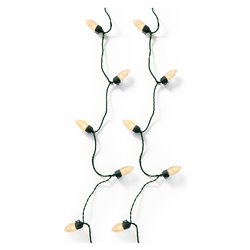 Filo Verde 100 luci - LED Bianco caldo (14,8 + 5 mt) 8 Giochi di luce IP44 495653