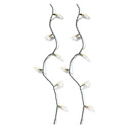 Filo Verde 180 luci - LED Bianco caldo (13 + 5 mt) 8 Giochi di luce IP44 493275