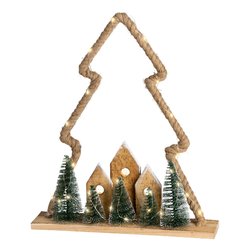Albero luce fissa (40x8x47cm) (1pz) 30 luci - MICROLED Bianco caldo IP20 481376