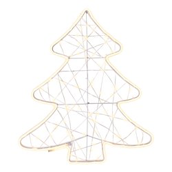 Albero 1 gioco di luce (46x1,2x52cm) (1pz) 272 luci - LED SMD Bianco caldo IP44 493864