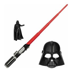 Spada laser con maschera Darth Vader e figura 15 cm STAR WARS G0308