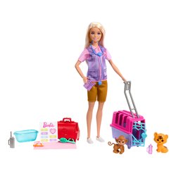 Bambola Veterinaria con trasportino (30cm) BARBIE HRG50