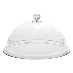 Coprivivande cupola (35x18cm) CRYSTAL Trasparente 27250350SAN