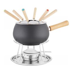 Set fonduta Smaltato 12 pz EVA Nero opaco 070610