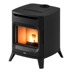Stufa pellet 6kW HUBLOT 6 Up Twin Black 4 stelle Classe A+ 7023038