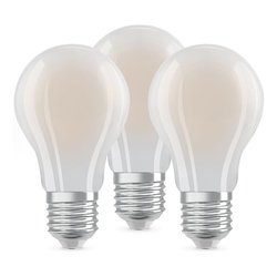 Set lampadine led goccia (3 pz - E27 - 1521 lumen - 7,2W - Bianco neutro)