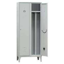 Armadio spogliatoio 2 Ante battenti Grigio RAL 7035 (70cm)