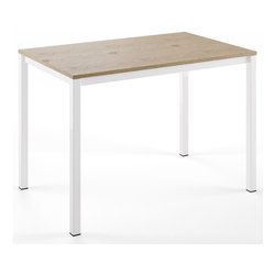 FAST Tavolo Allungabile Bianco lucido e Rovere cadiz (110-160x70cm)
