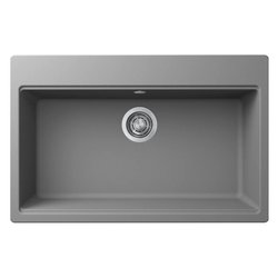 Lavello 1 vasca (79x51cm) TIME 130 Cemento Opaco LG213048
