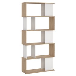 MAZE Libreria Jackson hickory e White (80 x 175 h cm) Mobile KIT
