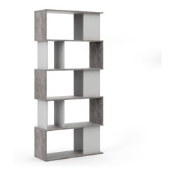 MAZE Libreria Oxid beton e White (80 x 175 h cm) Mobile KIT