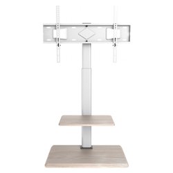 Supporto monitor TV pavimento ( 40 Kg ) VESA 600 x 400 White e Wood ICA TR59
