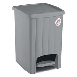 Pattumiera (20Lt) a pedale MARGHERITA Stone grey 21269