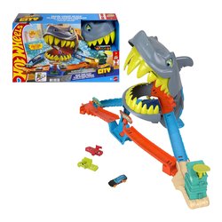 Playset Shark Chomp Beach HOT WHEELS CITY JHL96