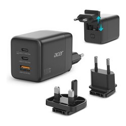 Caricabatterie USB Type-A, USB type-C 100W GaN Black HP DSCAB 019