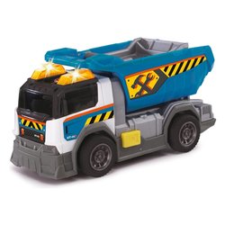 Camion Dump Truck luci e suoni (15cm) DICKIE Blu e Grigio 203302048