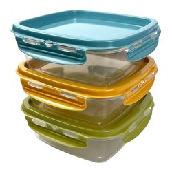 Set contenitori alimenti 3 pz (500ml) SNIPSLOCK Assortito Colori assortiti 090292