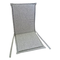 Cuscino poltrona misto cotone Dinner Grigio chiaro 16 (38x88x3,5cm) Sfoderabile