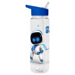 Borraccia plastica con cannuccia (700ml) ASTRO BOT Clear blue PDB2404815